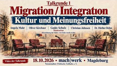 Talkrunde 1: Migration, Integration, Kultur und Meinungsfreiheit
